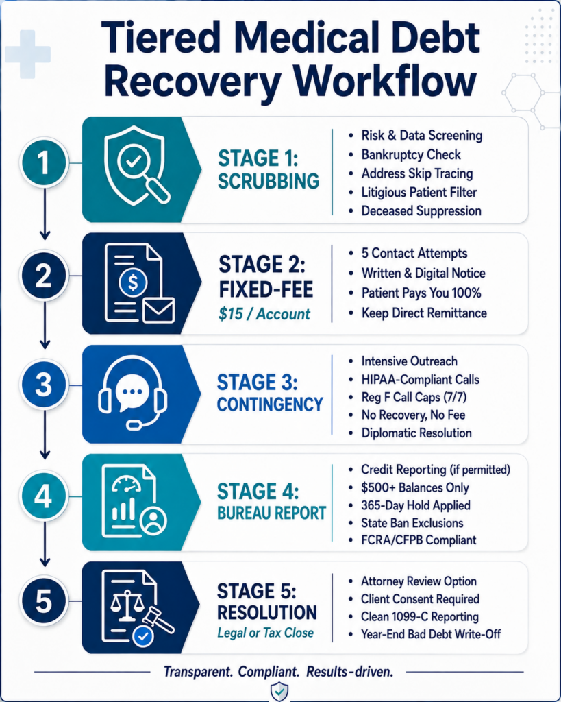 Workflow of a Medical Collection Agency