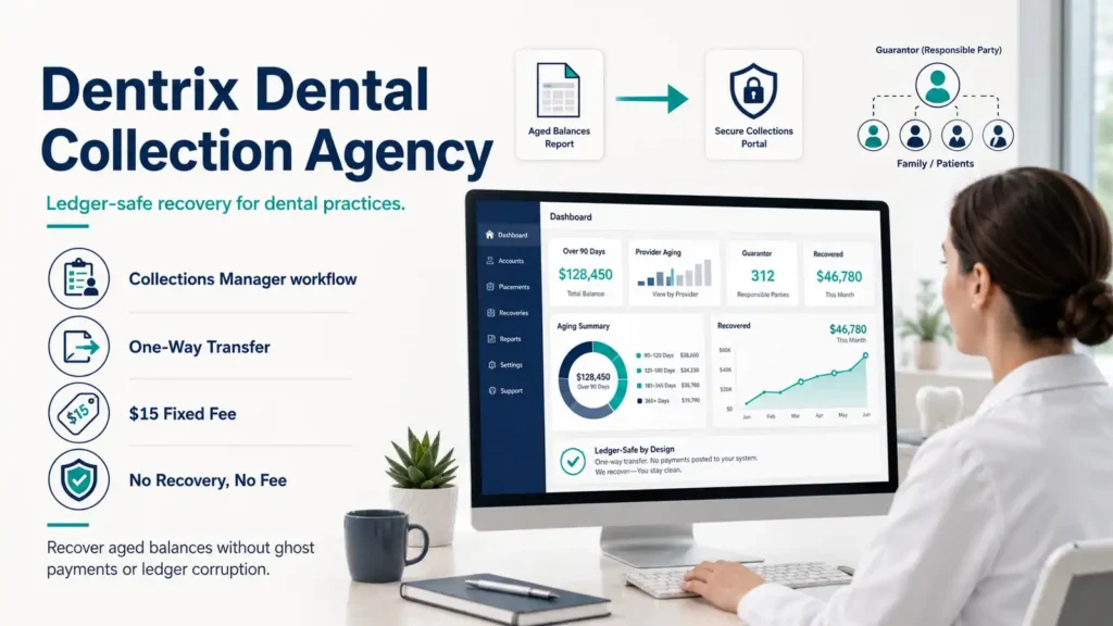Dentrix collection utility for collections